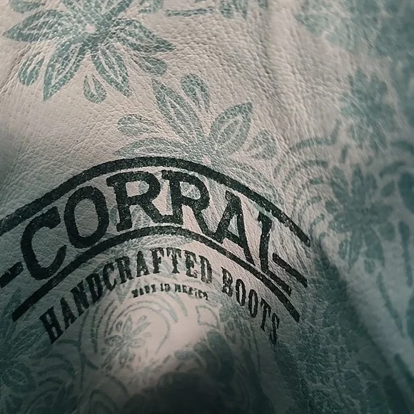 Corral Womens Black/Gray Boots Size 9 Dusky Floral Overlay Crystals & Studs - Picture 7 of 17